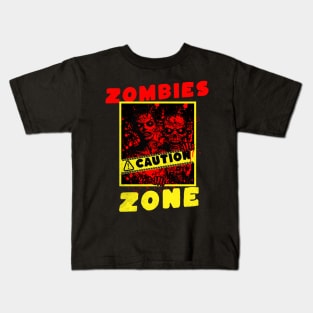 Crimson Terror: Zombies Zone Kids T-Shirt